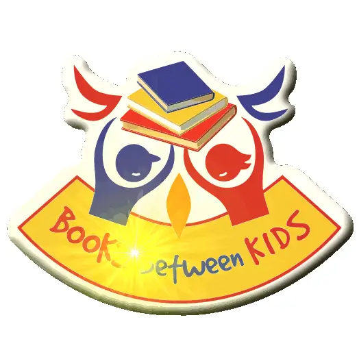 Animated Books Between Kids custom light-up pin
