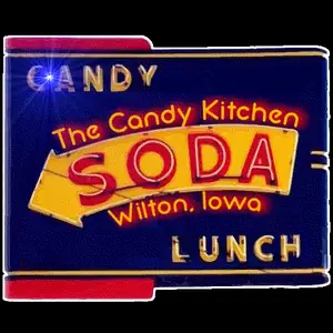 Candy Kitchen custom logo flashing blinky light pin