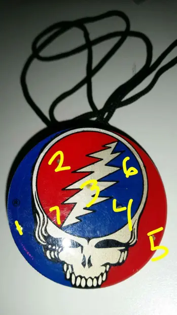 Steal Your Face blinky light necklace event photo