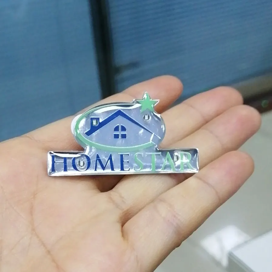 Finished HomeStar Remodeling custom flashing logo pin