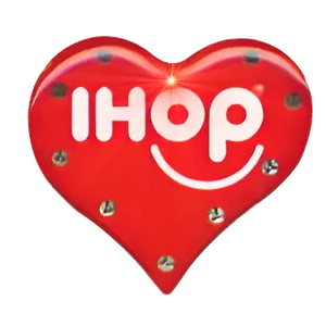 IHOP custom flashing logo lapel pin