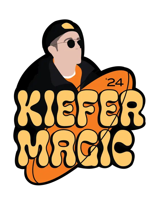 Kiefer Magic source artwork for custom flashing lapel pin