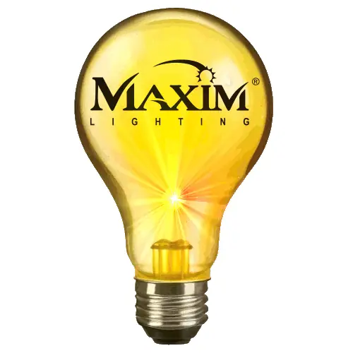Animated Maxim Lighting lightbulb custom flashing lapel pin