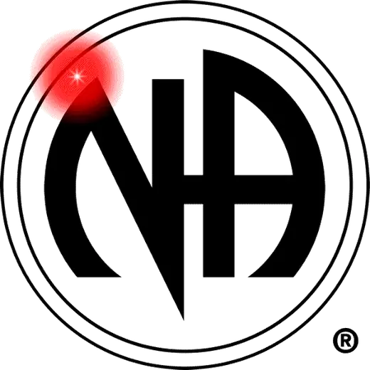 Animated Narcotics Anonymous custom Blinkee light lapel pin