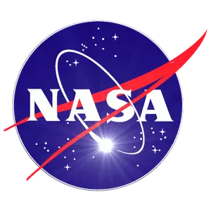 NASA custom flashing logo lapel pin