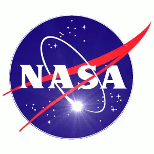 NASA flashing custom logo lapel pin