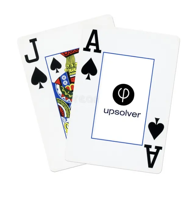 Upsolver blackjack playing card artwork reference