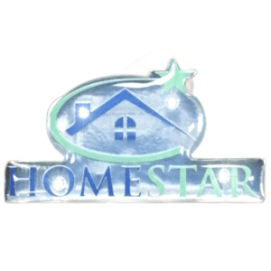 Steady light custom star lapel pin